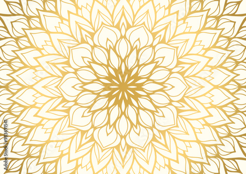Mandala gold royal luxury pattern flower premium background