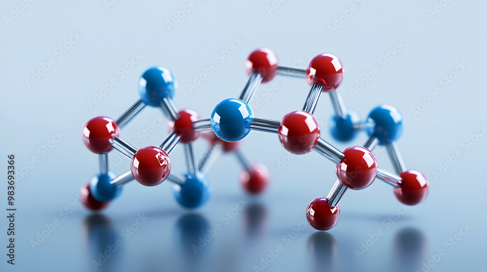 Obraz premium Glucose molecule structure A detailed representation of the glucose molecule