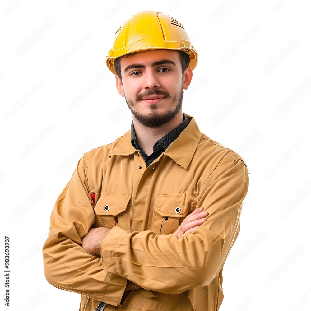 portrait of a person of male technician portrait of a person of male technician