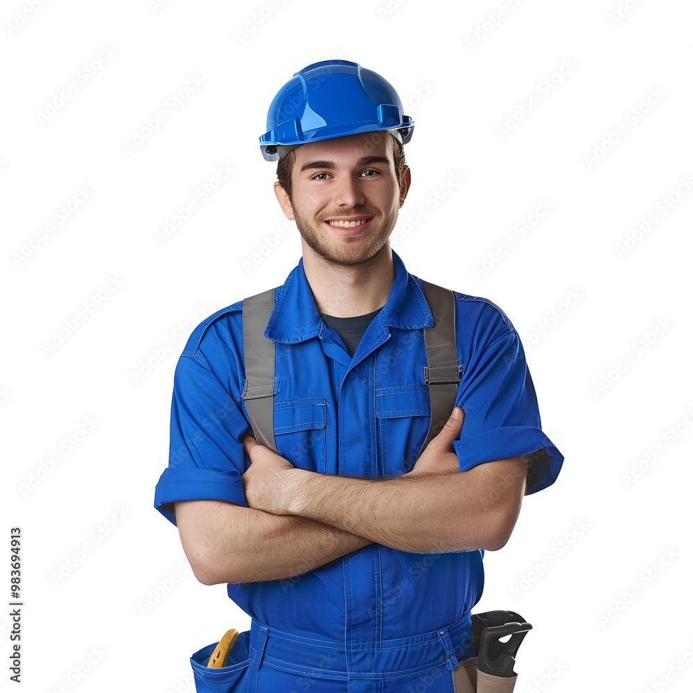 portrait of a person of male technician portrait of a person of male technician
