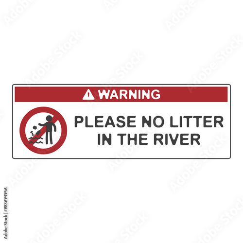 Free Download No littering, flat logo - GFXLoad