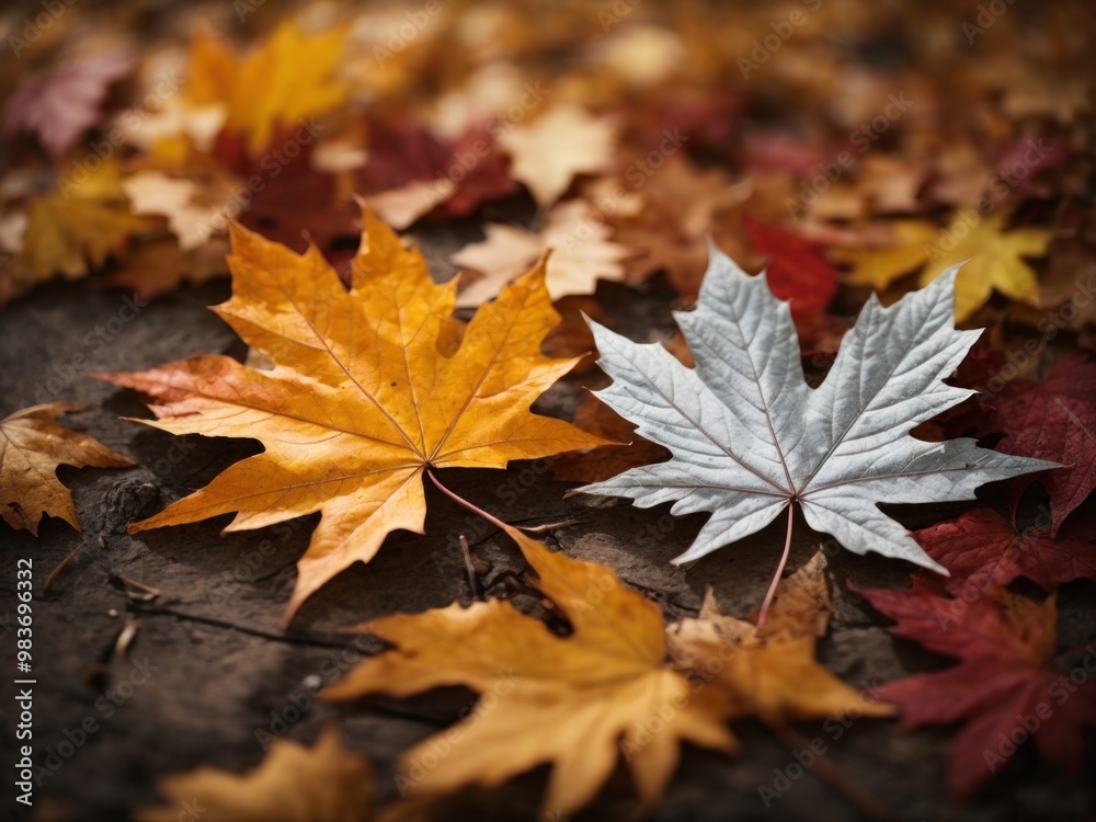 autumn season concept, 3 maple leaf background autumn season concept, 3 maple leaf background