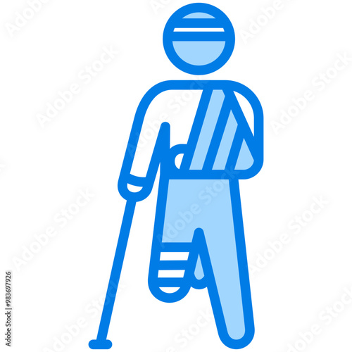 Broken Leg Icon