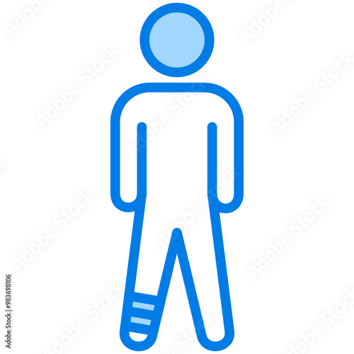 Broken Leg Icon