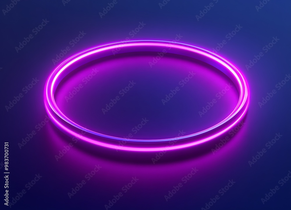 Obraz premium Abstract background with glowing circles ring.