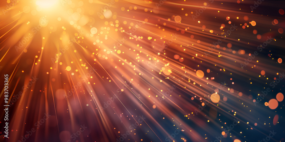 Obraz premium Golden Spark Explosion on Dark Background