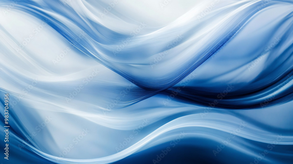 Naklejka premium blue silk background