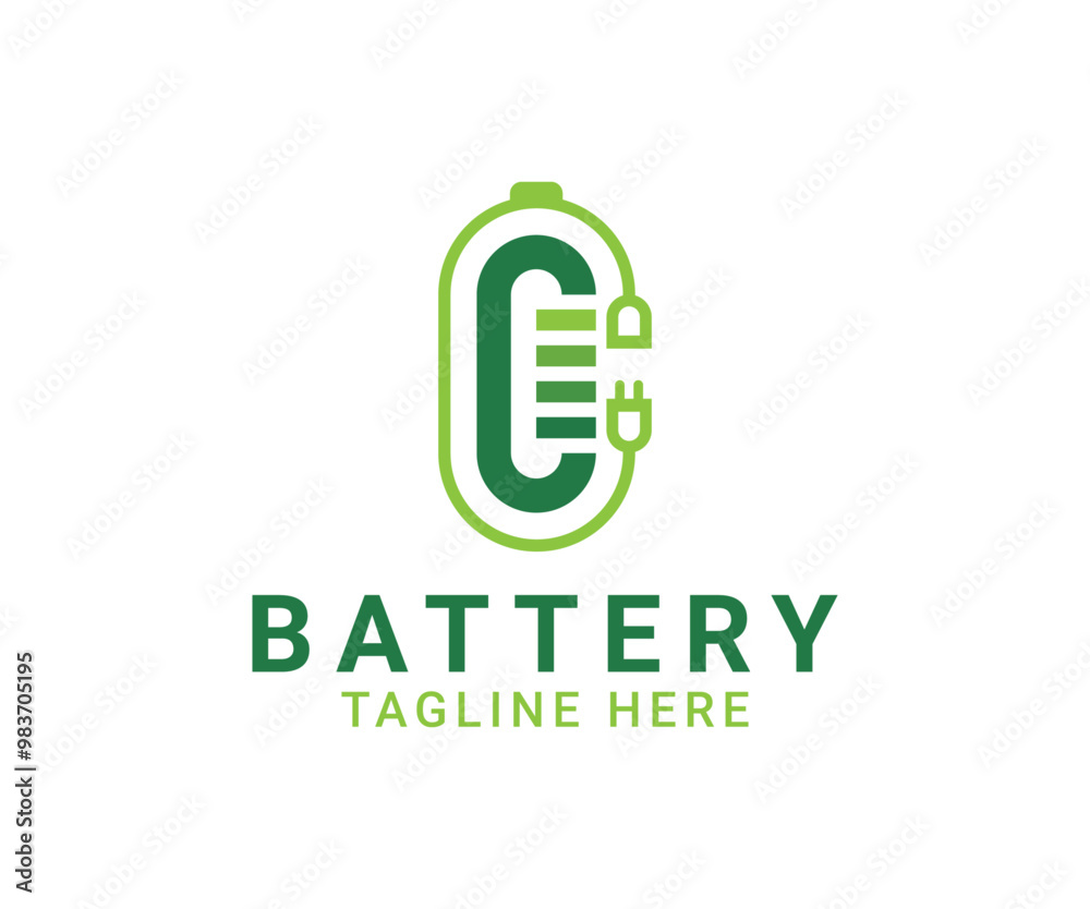Battery charger logo icon vector template design with plug, cable and battery concept. Portable battery electric fast charger company logo. Battery charger logo icon vector template design with plug, cable and battery concept. Portable battery electric fast charger company logo.