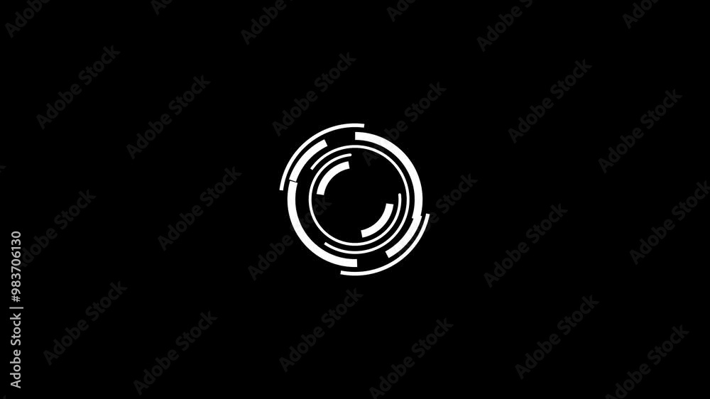 Lines in Circle Form . Spiral icon Illustration .Technology round Logo . Design element . Abstract Geometric shape . Striped border frame for icon.. Lines in Circle Form . Spiral icon Illustration .Technology round Logo . Design element . Abstract Geometric shape . Striped border frame for icon..