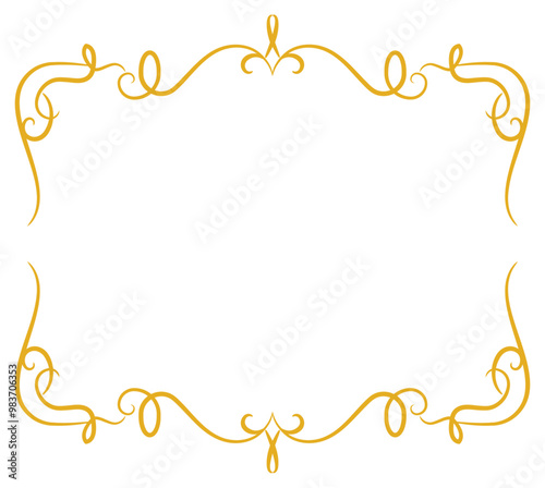 エレガントでクラシカルなフレーム（編集可能な線で構成されています）CC2024～