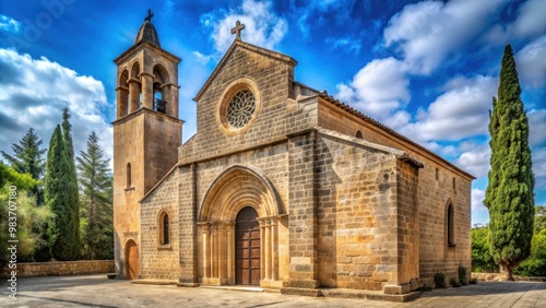 A stunning image of the ancient Church of the Holy Trinity , religion, Christianity, place of worship, historical, architecture