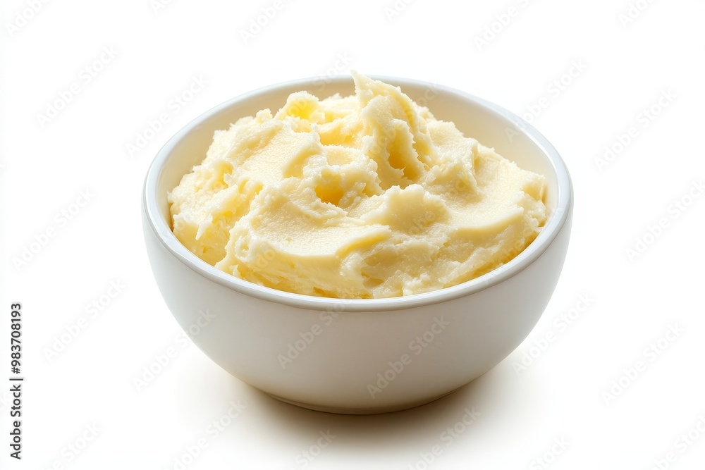 A bowl of Griebenschmalz, a traditional German pork fat spread, perfect for spreading on bread or adding to savory dishes. It is made from pork fat and is a delicious and flavorful addition to any me A bowl of Griebenschmalz, a traditional German pork fat spread, perfect for spreading on bread or adding to savory dishes. It is made from pork fat and is a delicious and flavorful addition to any me