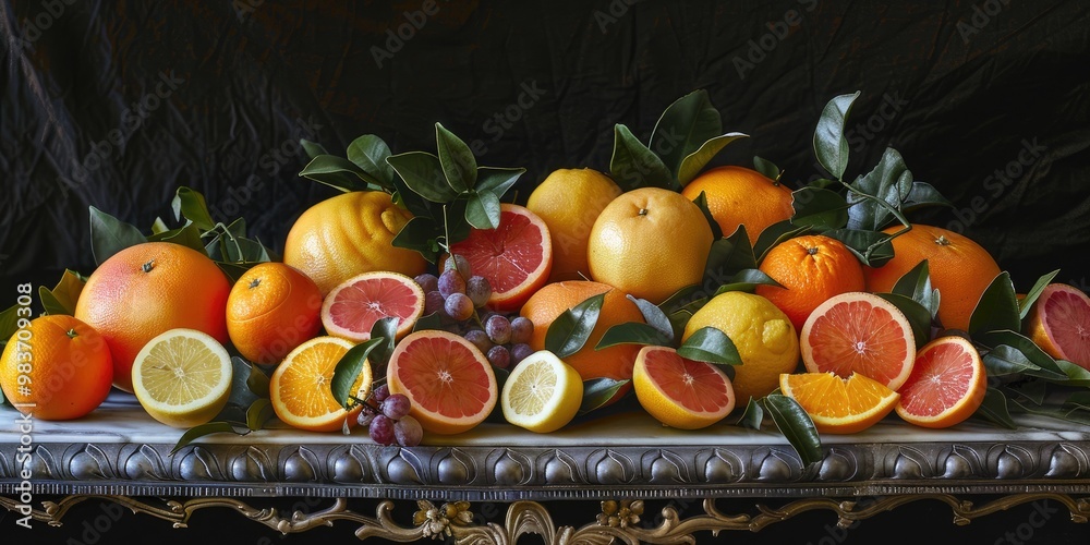 Artfully Crafted Citrus Arrangement Featuring Oranges, Grapefruits, and Lemons with a Refreshing Touch Artfully Crafted Citrus Arrangement Featuring Oranges, Grapefruits, and Lemons with a Refreshing Touch
