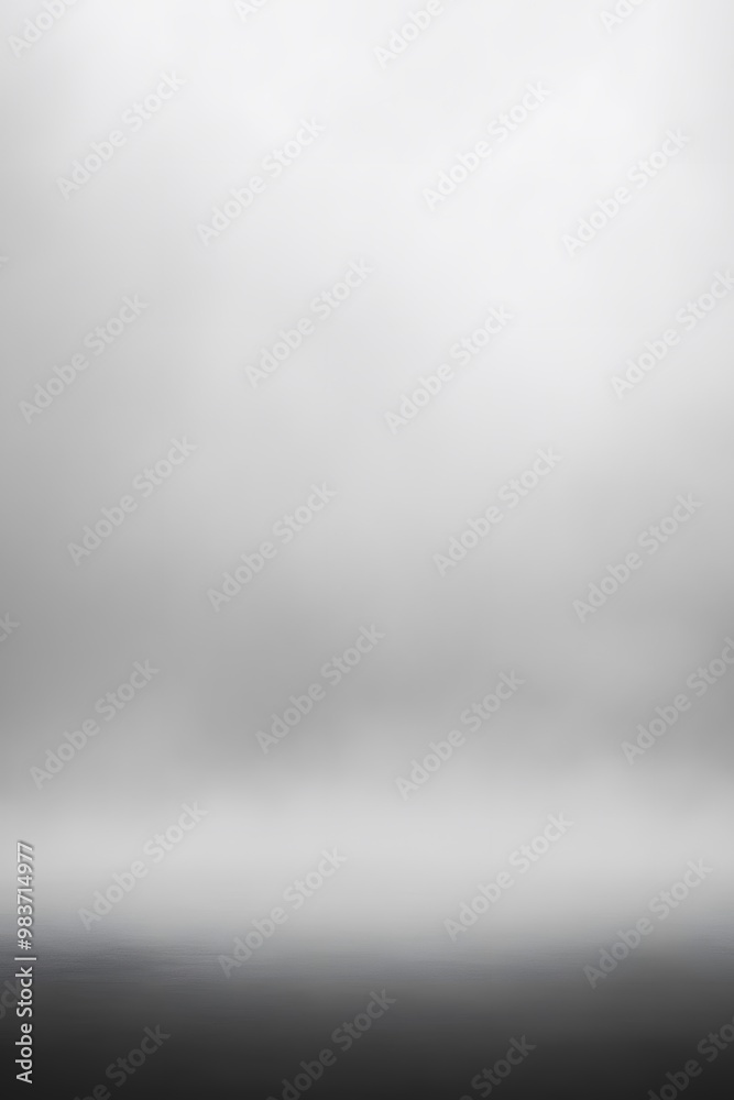 A simple, grayscale gradient background with a soft mist effect at the bottom edge of the canvas.