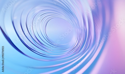 3D render Abstract background with blue and purple line.