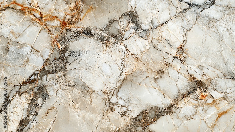 Closeup of White, Brown, and Gray Marble Texture Closeup of White, Brown, and Gray Marble Texture