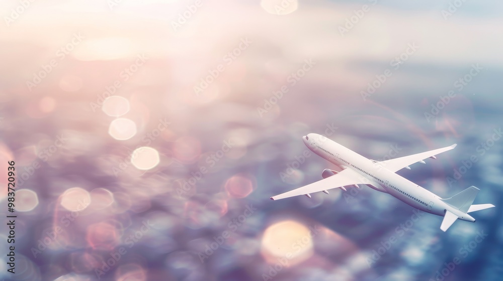 Aerial view of two airplanes, one large and one small, flying in formation with a cityscape below, symbolizing a successful airline acquisition and strategic partnership. Aerial view of two airplanes, one large and one small, flying in formation with a cityscape below, symbolizing a successful airline acquisition and strategic partnership.