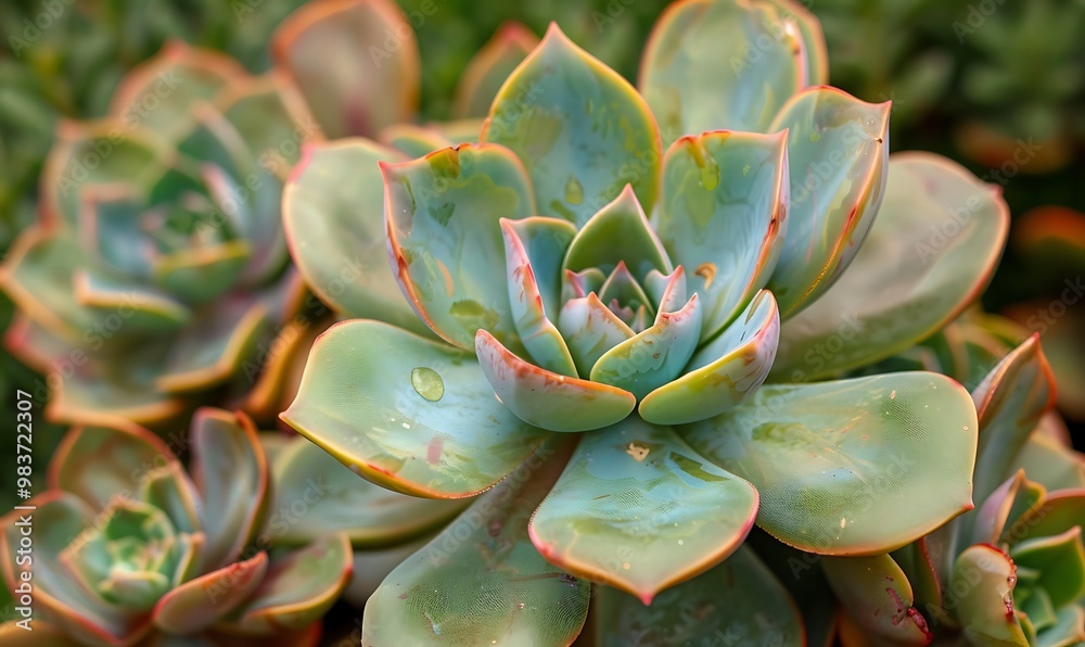 Succulent plant close-up, macro photography, natural background Succulent plant close-up, macro photography, natural background