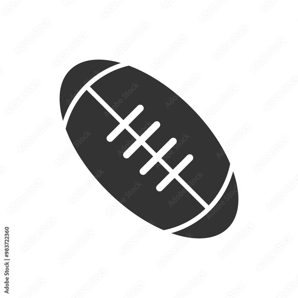 American Football Icon in Simple Black and White Design. Minimalistic black and white icon representing an American football. Ideal for sports-related graphics and web design projects. American Football Icon in Simple Black and White Design. Minimalistic black and white icon representing an American football. Ideal for sports-related graphics and web design projects.