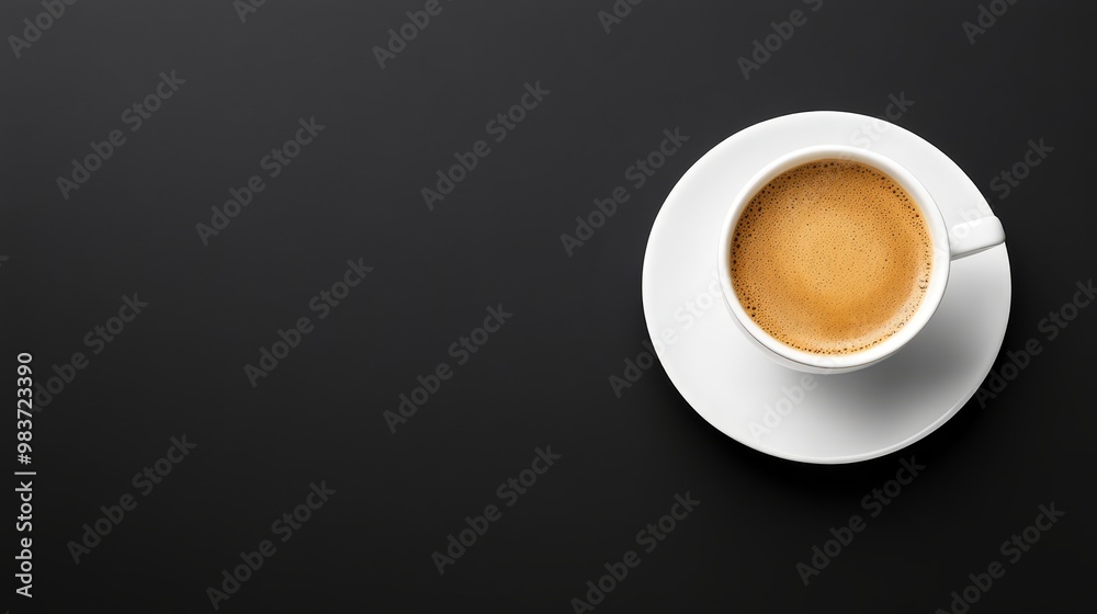A single cup of coffee on a black background, perfect for showcasing the rich color and aroma of the coffee. Coffee break, warm drink, caffeine, energy, relaxation. A single cup of coffee on a black background, perfect for showcasing the rich color and aroma of the coffee. Coffee break, warm drink, caffeine, energy, relaxation.