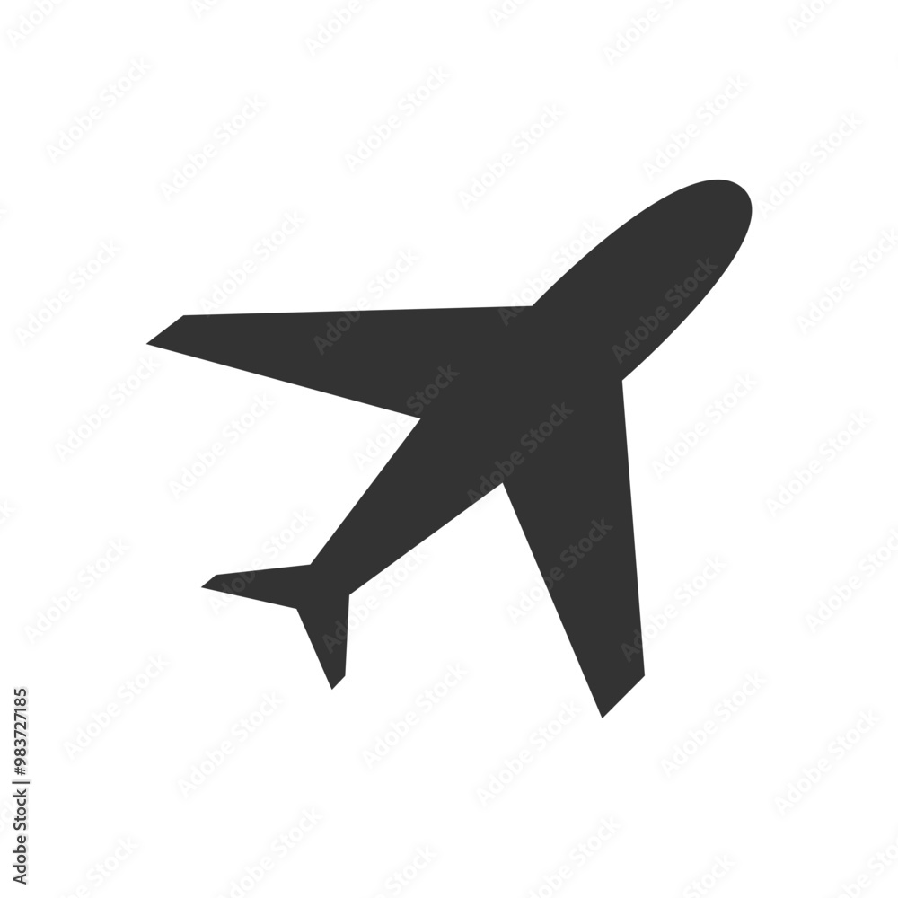 Airplane Icon for Travel. Minimalistic black airplane icon ideal for travel, aviation, and flight-related themes. Perfect for digital graphics, websites, and applications needing aeronautical visuals. Airplane Icon for Travel. Minimalistic black airplane icon ideal for travel, aviation, and flight-related themes. Perfect for digital graphics, websites, and applications needing aeronautical visuals.