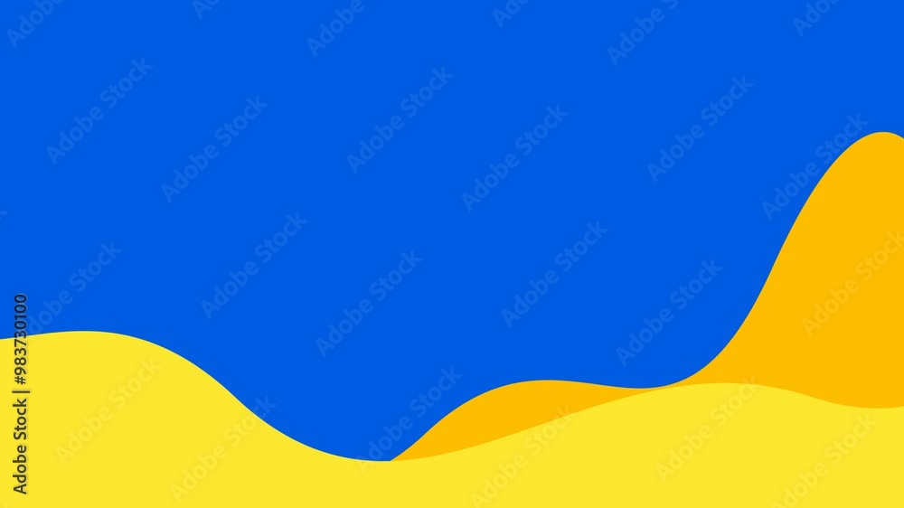 Animation 4K Blue And Yellow Background.Abstract Modern Wave Backgrounds Animation 4K Blue And Yellow Background.Abstract Modern Wave Backgrounds
