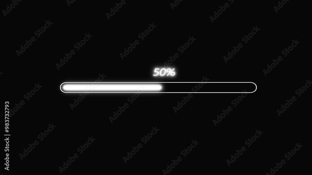 Loading bar icon animation -4k video. Loading bar icon animation -4k video.
