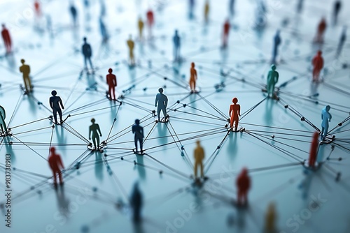 Complex business relationships within a corporate framework illustrated.