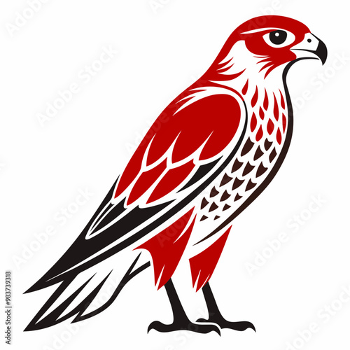 Cooper Hawk animal vector illustration