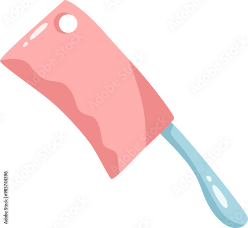 Cute knife cartoon illustration