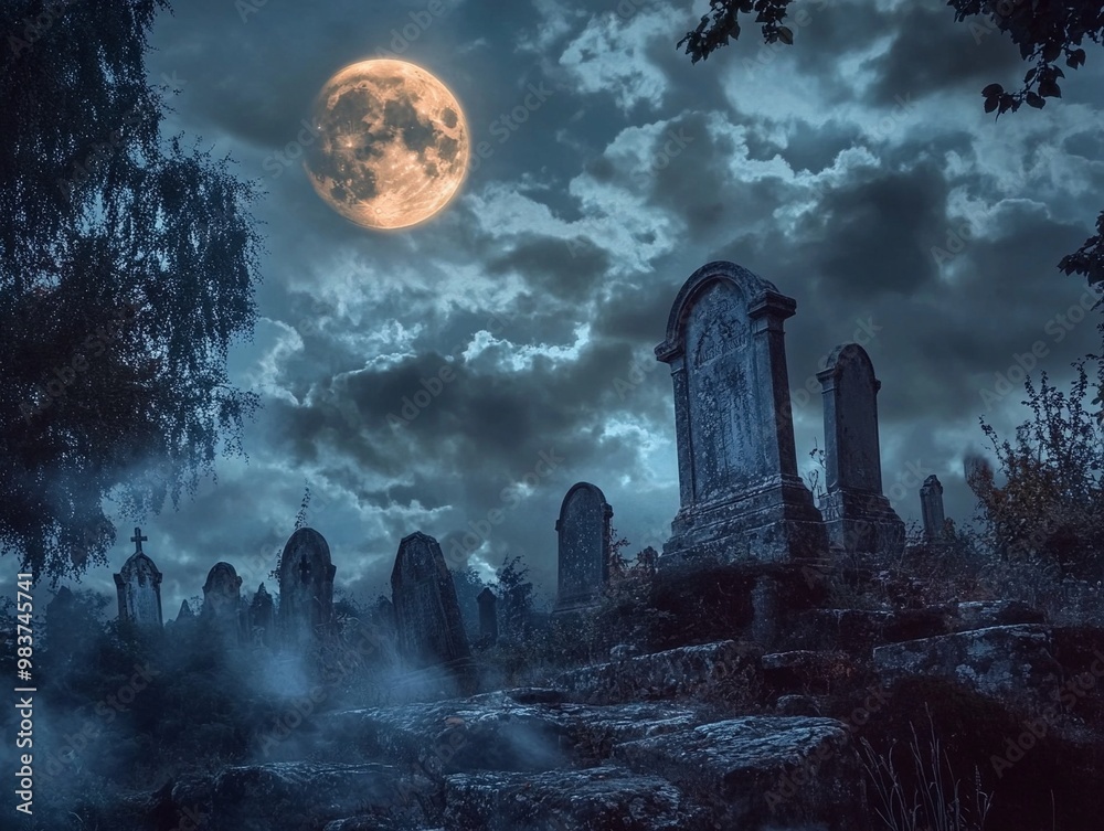 Mystical ancient graveyard Mystical ancient graveyard