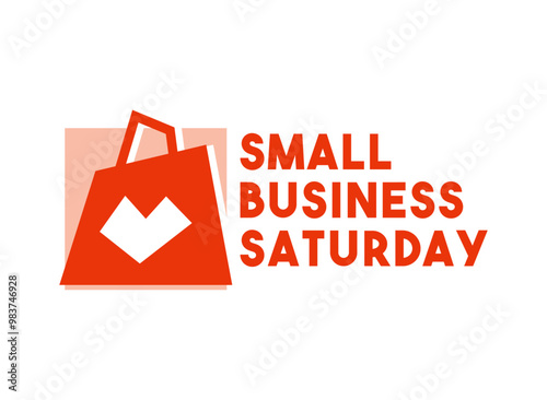 Small Business Saturday. Flat design vector.