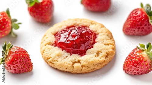 Sweet Treat: A Strawberry Filled Cookie