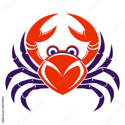 Wallpaper Mural Crab logo isolated vector illustration
 Torontodigital.ca