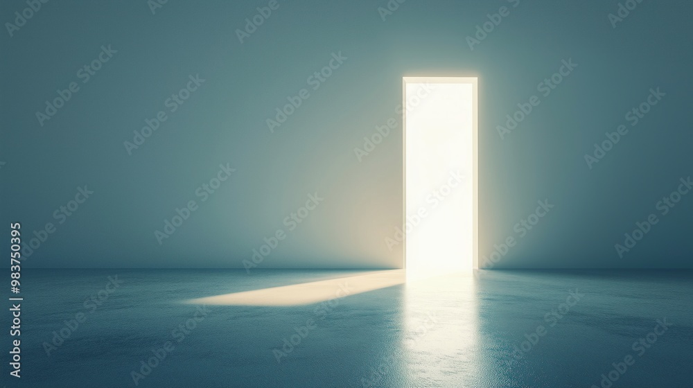 Abstract Door with Bright Light Effect Abstract Door with Bright Light Effect