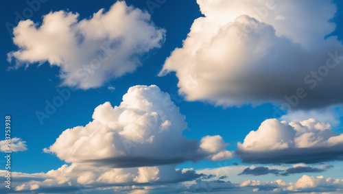Bild auf Leinwand Beatiful sky with comolus cloud