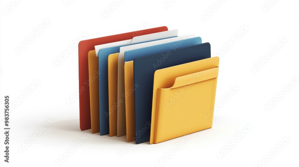 flat design graphic of a digital folder flat design graphic of a digital folder