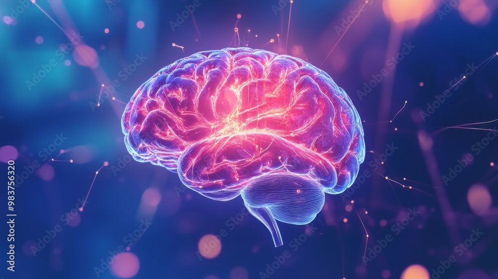 design graphic of a brain design graphic of a brain