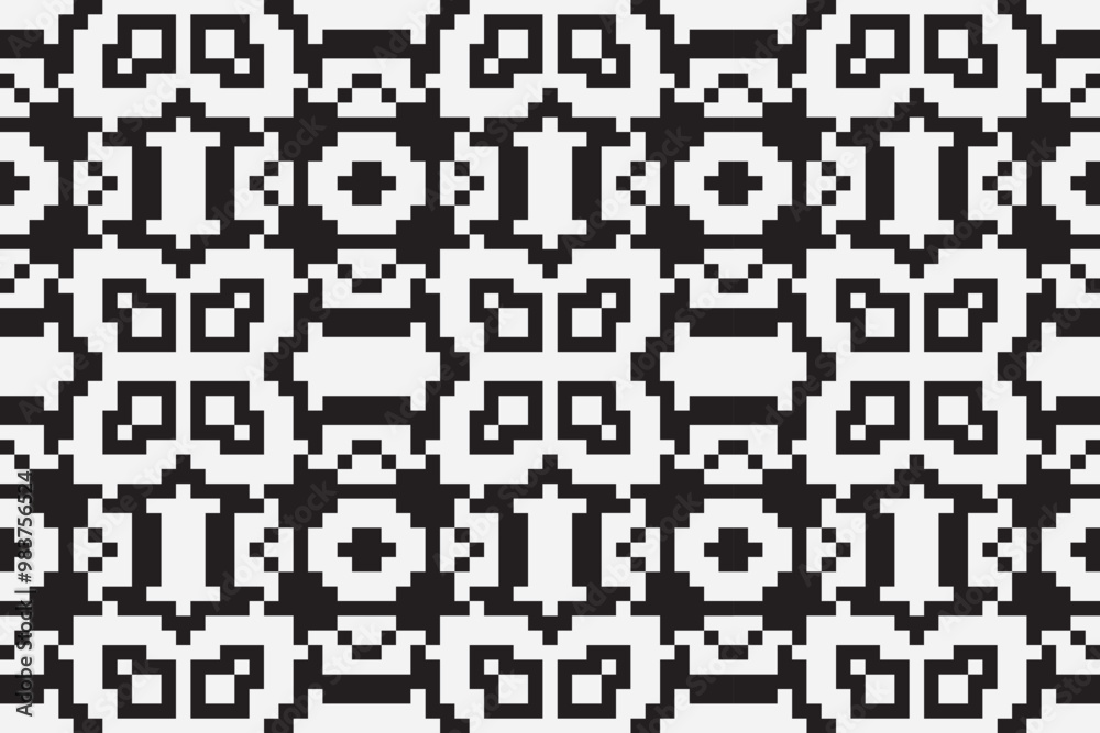 Vector monochrome pixel background. Abstract seamless pattern with small random scattered squares, rectangles, tiny dots. Black and white minimal Vector monochrome pixel background. Abstract seamless pattern with small random scattered squares, rectangles, tiny dots. Black and white minimal
