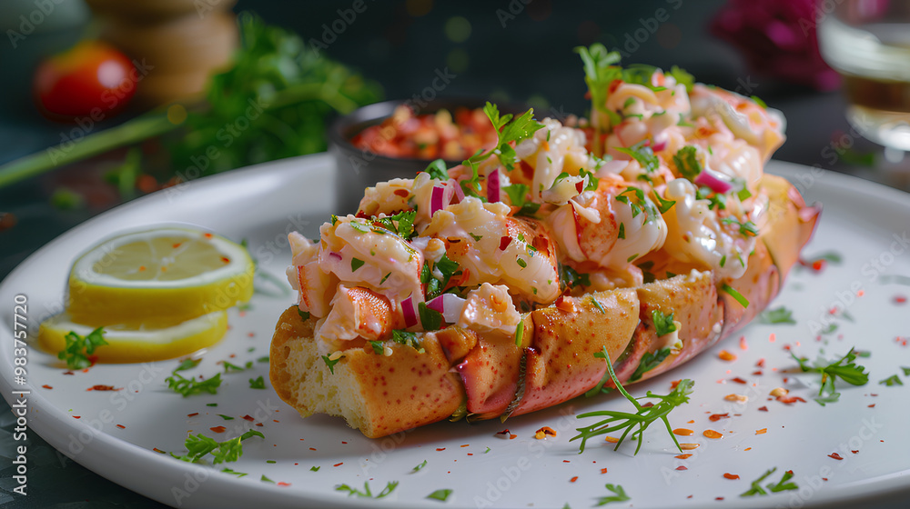 Very delicious lobster roll Very delicious lobster roll