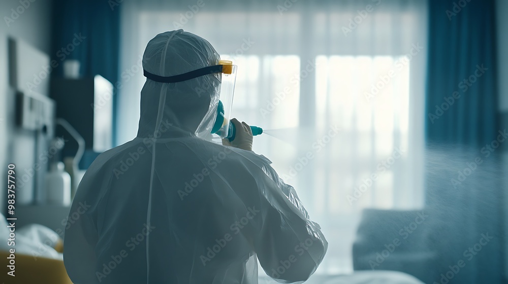 Disinfection in a Hospital Room Disinfection in a Hospital Room