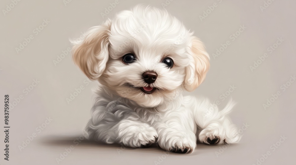 Smile maltipool Maltese poodle puppy little dog pet teddy brown white isolated. transparent background Smile maltipool Maltese poodle puppy little dog pet teddy brown white isolated. transparent background