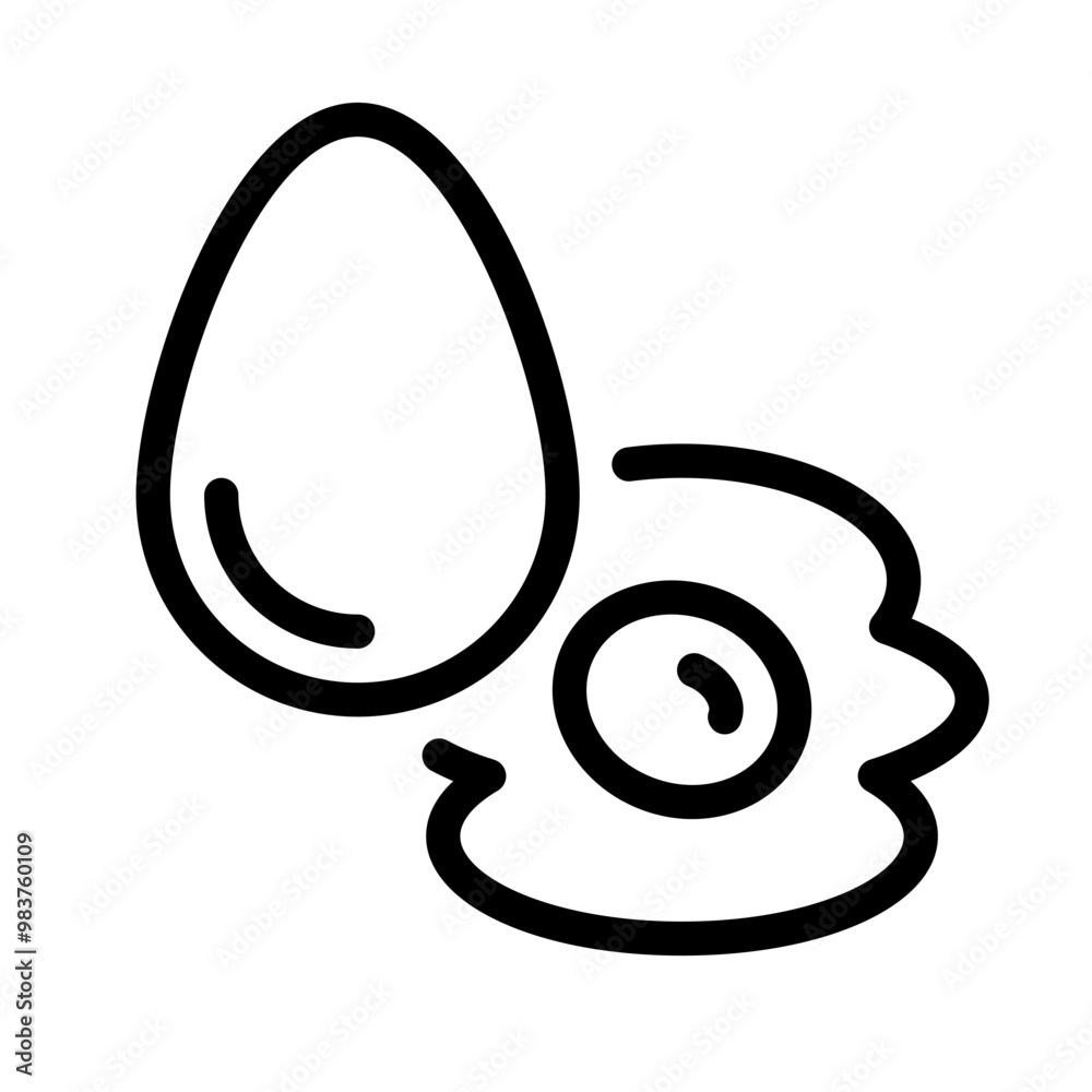eggs line icon