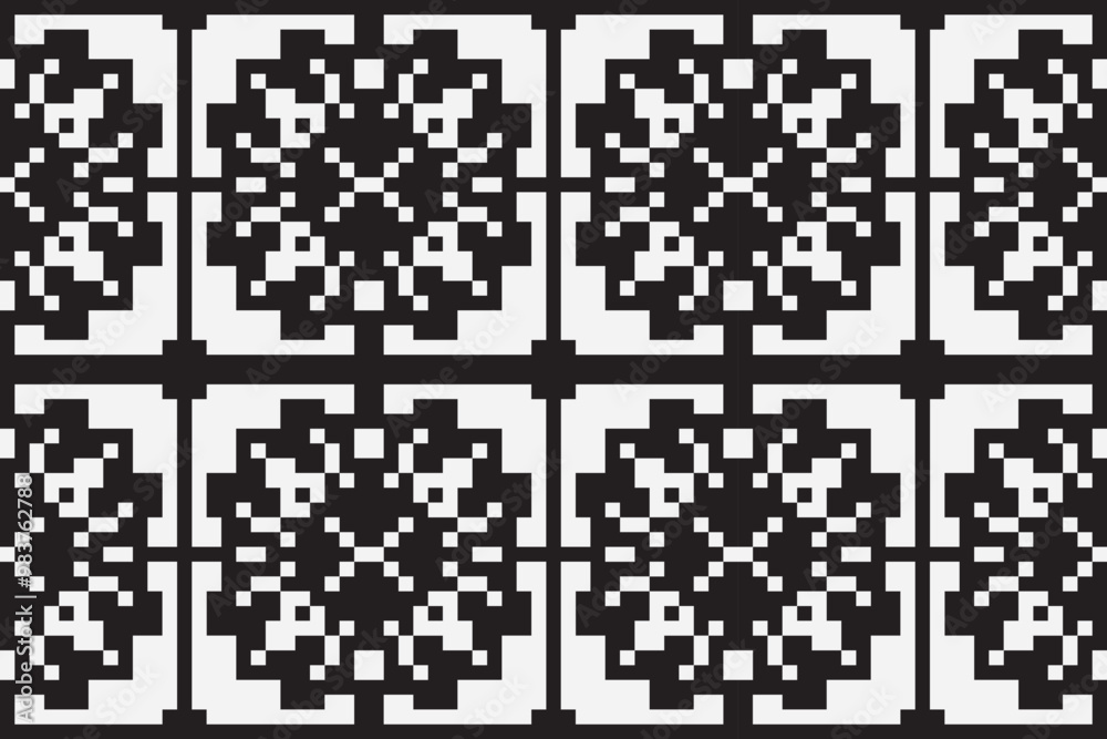 Vector monochrome pixel background. Abstract seamless pattern with small random scattered squares, rectangles, tiny dots. Black and white minimal Vector monochrome pixel background. Abstract seamless pattern with small random scattered squares, rectangles, tiny dots. Black and white minimal