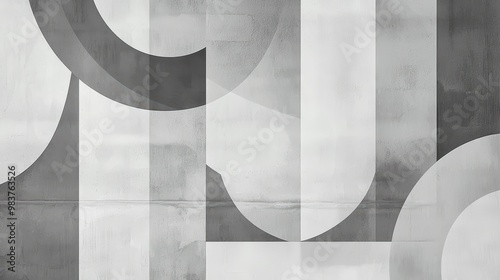 Gray Abstract Art Wallpaper. Grey Abstract Art Wallpaper. An abstract composition of shapes and lines in various shades of gray.