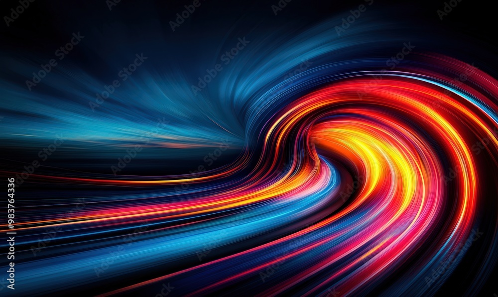 Obraz premium Abstract Swirling Colors