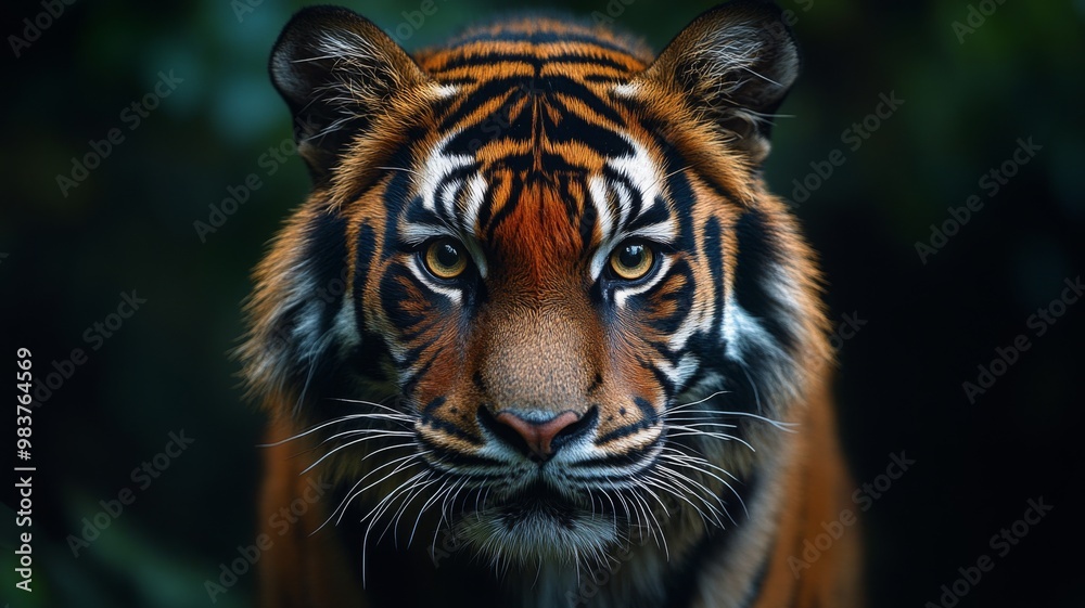 Stunning Close-up of a Majestic Tiger in Nature Stunning Close-up of a Majestic Tiger in Nature