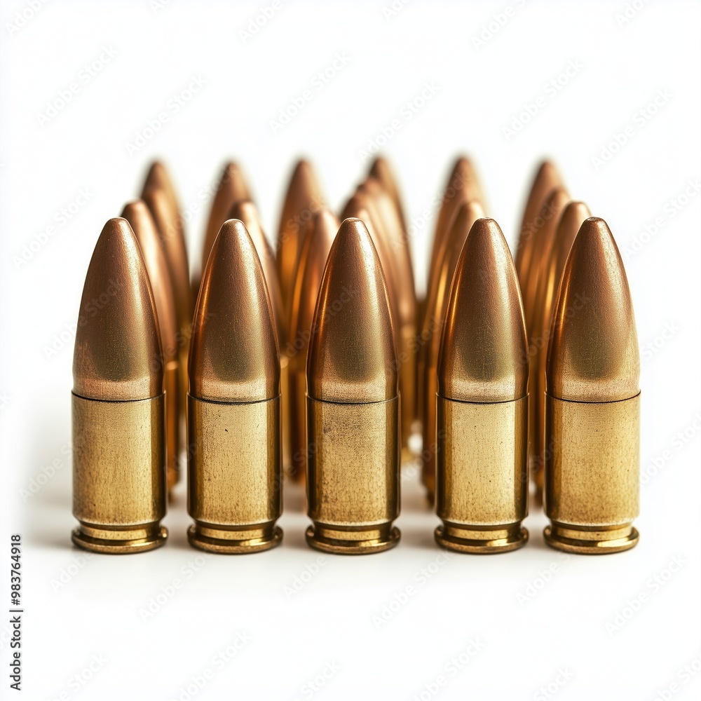 Bullets Isolated Ammunition Firearm Ammo Gun Rounds Metal Cartridges Military Object Pistol Hunting Brass Caliber Shells on White Background for Easy Editing Bullets Isolated Ammunition Firearm Ammo Gun Rounds Metal Cartridges Military Object Pistol Hunting Brass Caliber Shells on White Background for Easy Editing