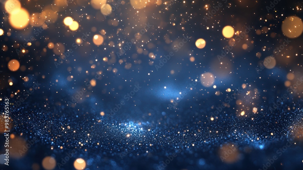 A magical night dark blue frame adorned with sparkling glitter bokeh and light art, offering a fairytale magic star template. transparent background A magical night dark blue frame adorned with sparkling glitter bokeh and light art, offering a fairytale magic star template. transparent background