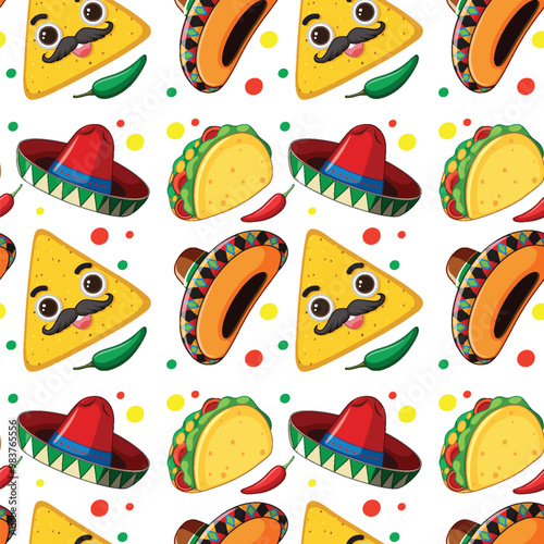 Festive Mexican Food Pattern